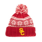 USC Trojans Toddler Cardinal SC Interlock Jr Snowy Pom Beanie